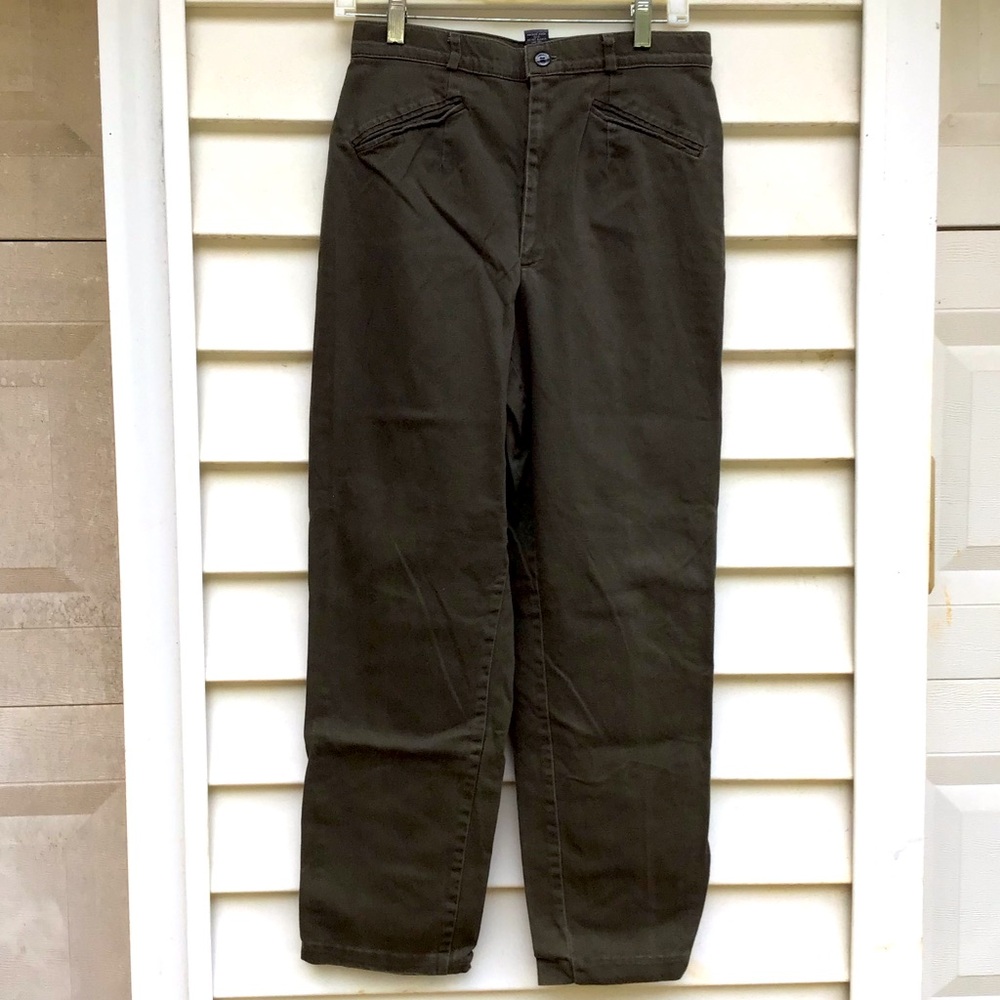 Relativity Pants Womens Sz 10 Stretch Green Ankle High Rise Stretch